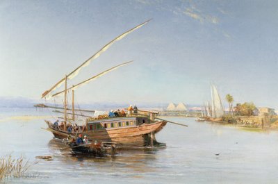 Feluccas on the Nile by John Jnr. Varley